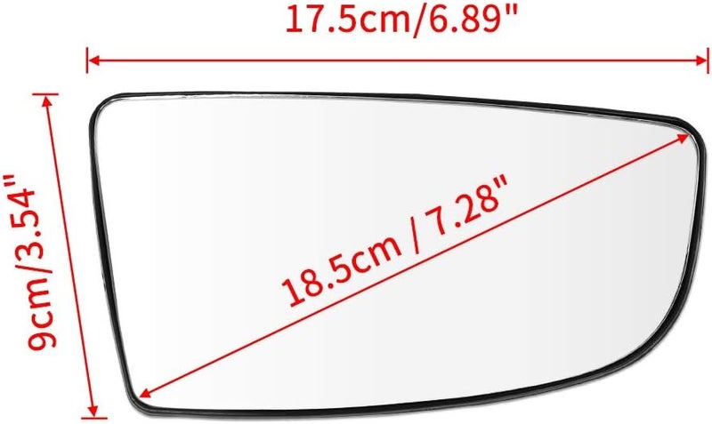 Wivplex Right Side Mirror Glass for Ford Transit - Image 2