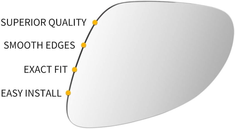 Wivplex Right Side Mirror Glass for Ford Transit - Image 4