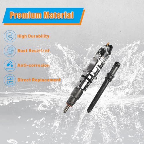 FIWARY 6pcs Diesel Fuel Injectors with Tube Fits For Dodge Ram 2500 & 3500 6.7L 2007-2012 Replace OE 0445120050 0445120193 0445120185 68027067AA 986435518 - Image 5