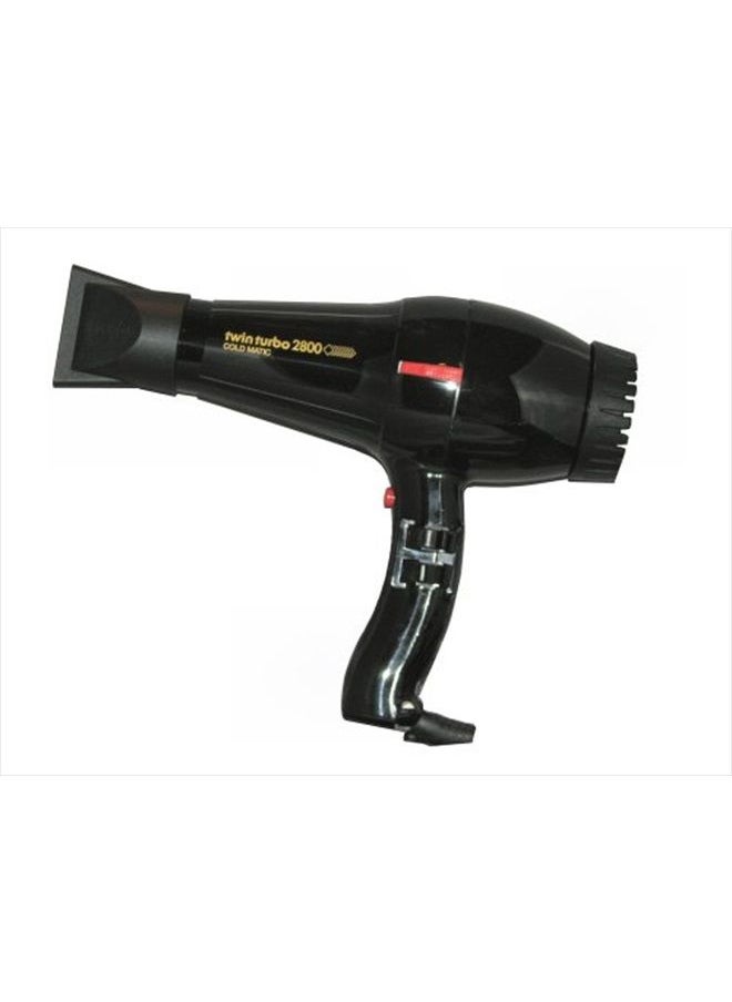 Turbo Power Twinturbo 2800 Coldmatic Hair Dryer, Black, 1 Count  - Image 1