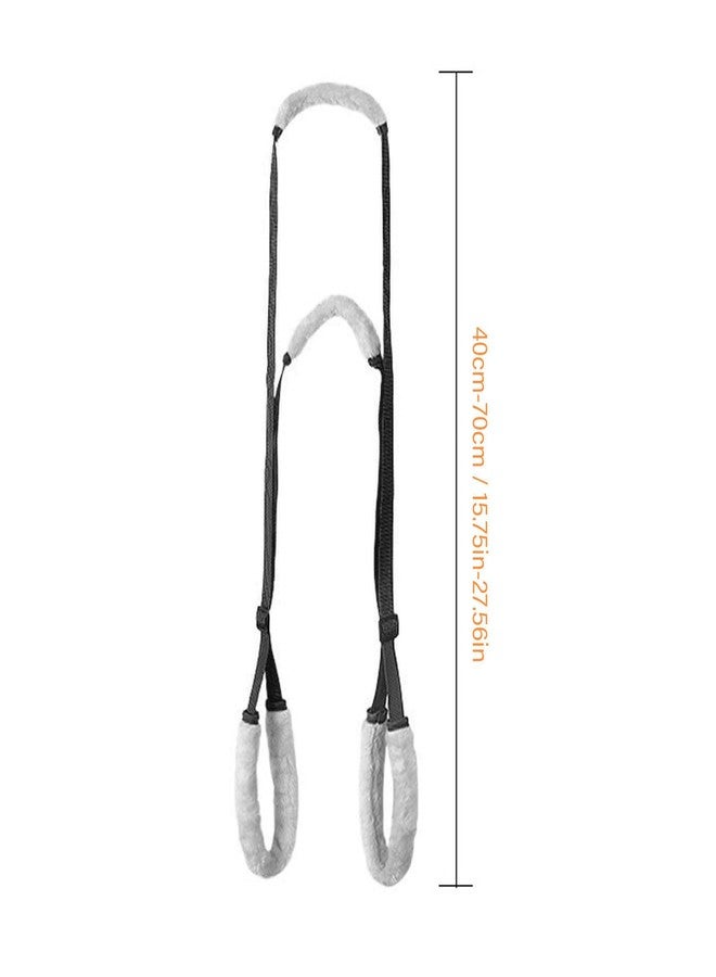 Zerodis 2 Pack Dog Support Harness, Portable Dog Support Sling with Adjustable Buckle for Pet Back Legs (Black) - Image 4