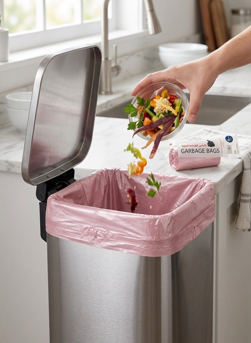 Colorful Garbage Bags 50L – 6 Rolls Multipurpose Trash Bags | Strong Leak-Resistant Waste Bags for Kitchen, Bathroom, Office & Home Use - Image 4