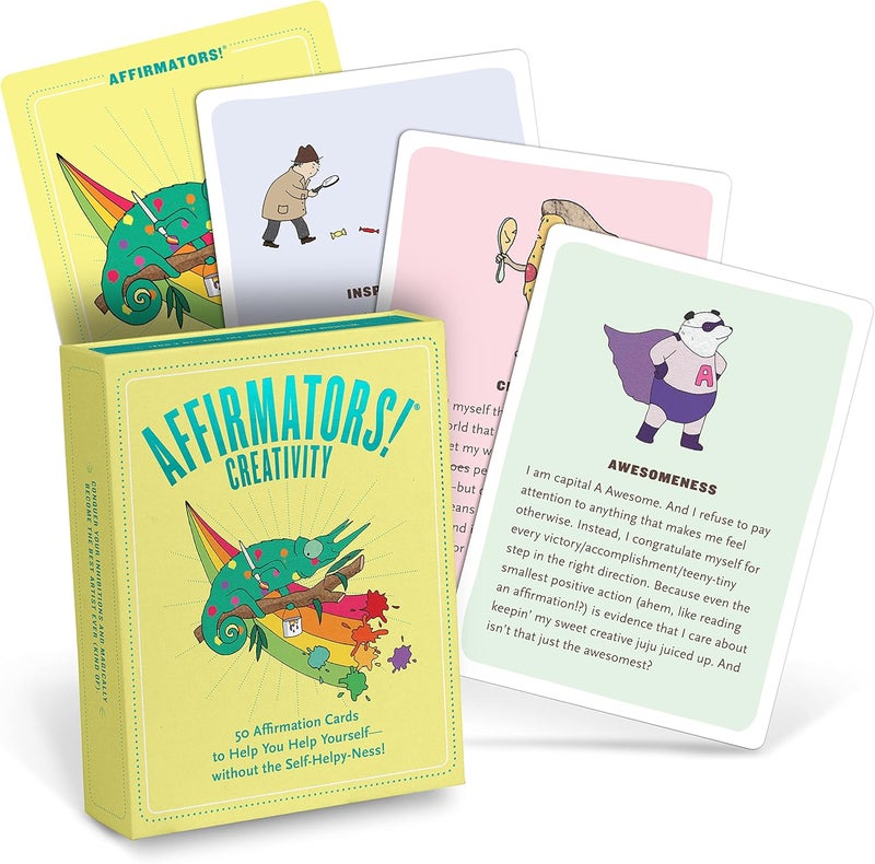Knock Knock Affirmators! Creativity: 50 Affirmation Cards to Help You Help Yourself Without the Self-helpy-ness! - Image 1