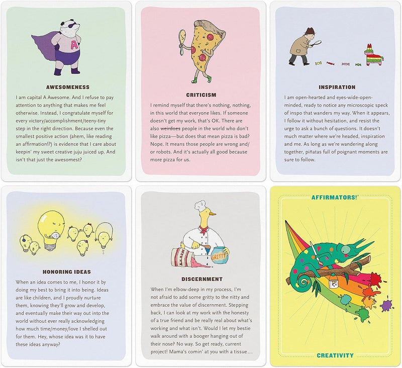 Knock Knock Affirmators! Creativity: 50 Affirmation Cards to Help You Help Yourself Without the Self-helpy-ness! - Image 5