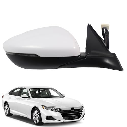 Marretoo for Honda Accord 2018 2019 2020 2021 2022 Side Vier Mirror Assembly Passenger Side for HONDA ACCORD EX, Hybrid EX, Sport Accessories |POWER+LAMP+HEAT+BSM Replaces HO1321330(RH) - Image 1
