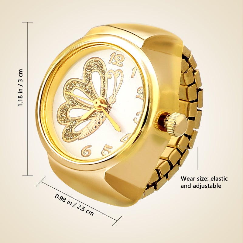 💍 ساعة يد خفيفة الوزن بحركة إصبع بتصميم من سبائك المعادن - Image 4