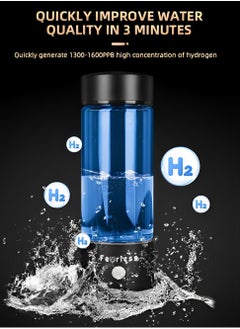 Fearlex Rechargeable and Portable Glass H2 Hydrogen Water Bottle with inhaler | Advanced PEM(Japan) and SPE(Korea) Technology with up to 1600 PPB | Balanced PH Water Ionizer  - Image 5