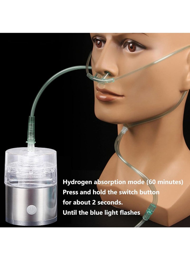 Fearlex - Rechargeable and Portable Glass H2 Hydrogen Water Bottle with inhaler | Advanced PEM(Japan) and SPE(Korea) Technology with up to 1600 PPB | Balanced PH Water Ionizer - Image 1