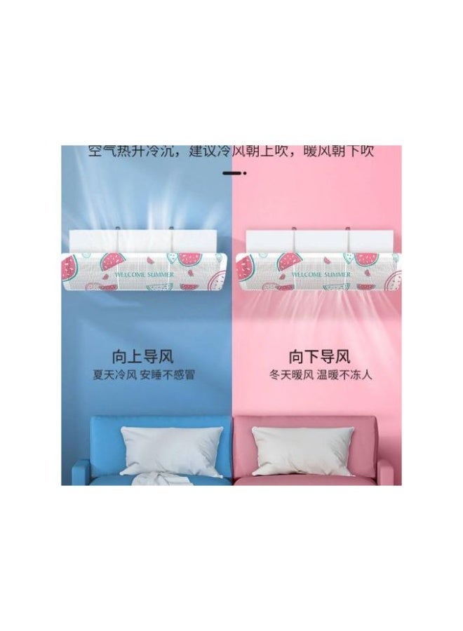 Foldable and adjustable air deflector and diffuser for home or office air conditioning Air shield - Air flow deflector cover - Ultra-light mesh does not add extra weight to the unit - Image 2