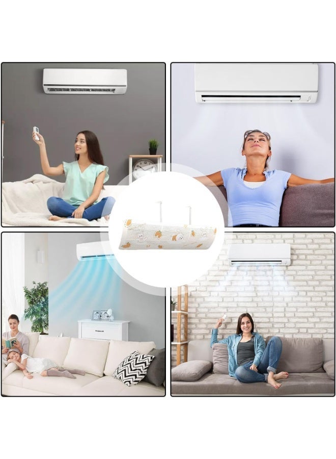 Foldable and adjustable air deflector and diffuser for home or office air conditioning Air shield - Air flow deflector cover - Ultra-light mesh does not add extra weight to the unit - Image 5