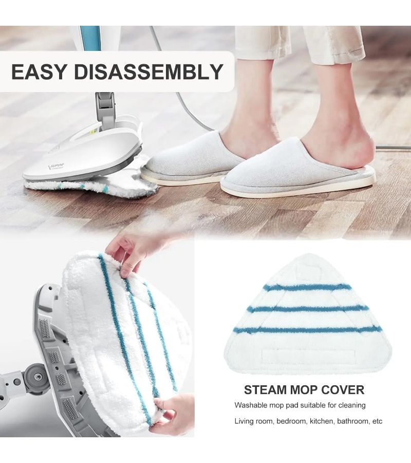 Universal Triangle Steam Mop Pads 5 Pcs for Ultrafine Fiber Cleaners - Image 4