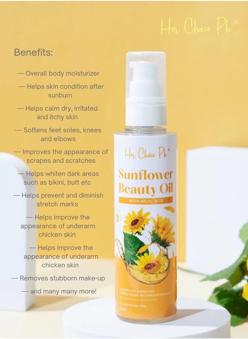 Her Choice Ph Sunflower Beauty Oil with Kojic Acid, 100ml - pzsku/ZD2AC9E16E4E643B03021Z/45/_/1736927720/b481074b-68e6-4811-873c-8417378f8111