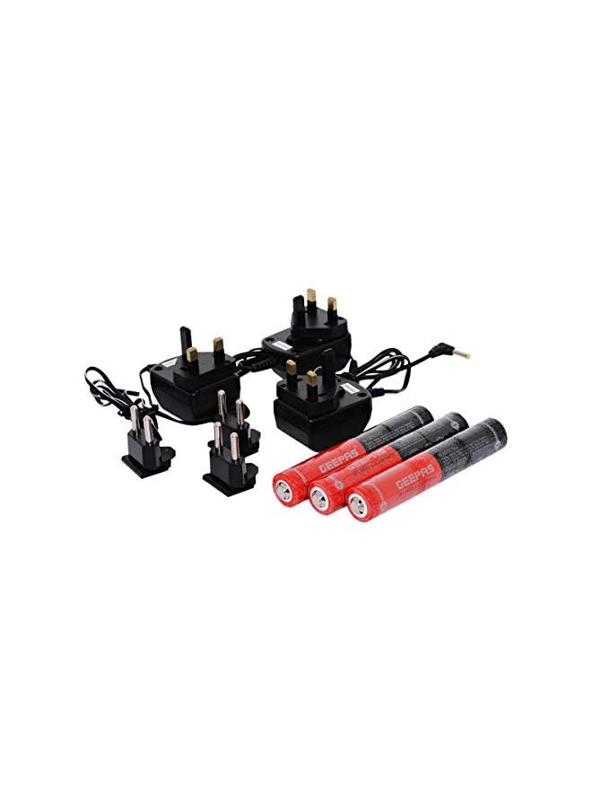 GEEPAS - GFL4622 Family Pack Rechargeable LED Flashlight, Set of 3 - Image 1