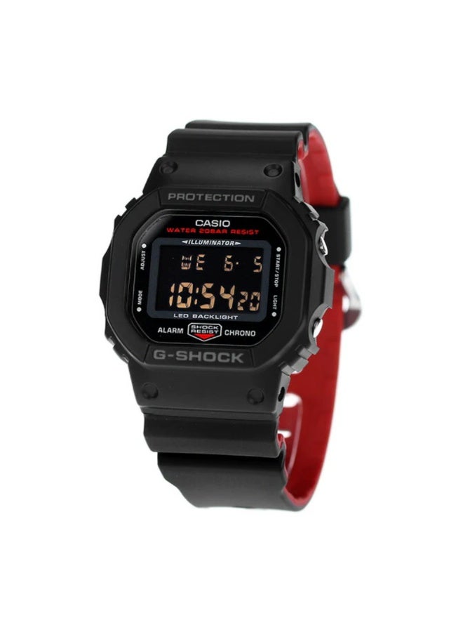 كاسيو ساعة كاسيو جي-شوك DW-5600UHR-1DR رقمية، مقاومة للصدمات، مقاومة للماء 200 متر، إضاءة LED، ساعة إيقاف، مؤقّت، منبّه - Image 2
