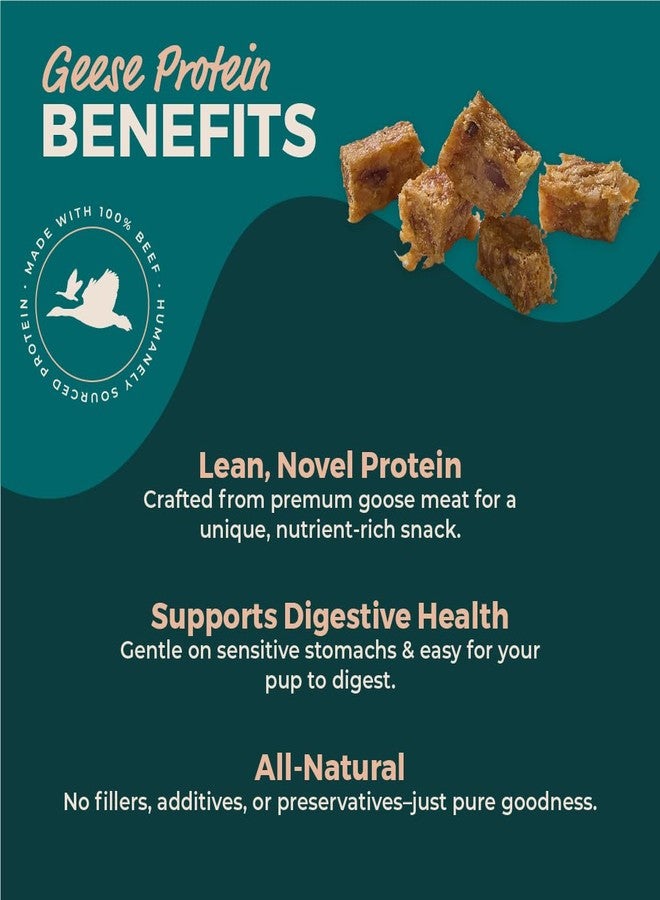 BULLY STICKS DIRECT Premium Goose (Geese) Meat Dog Treats for Training, Protein-Rich Bite-Sized Cubes, Lean Novel Protein for All Dogs, No Fillers or Preservatives, 10.58oz Pack - Image 4