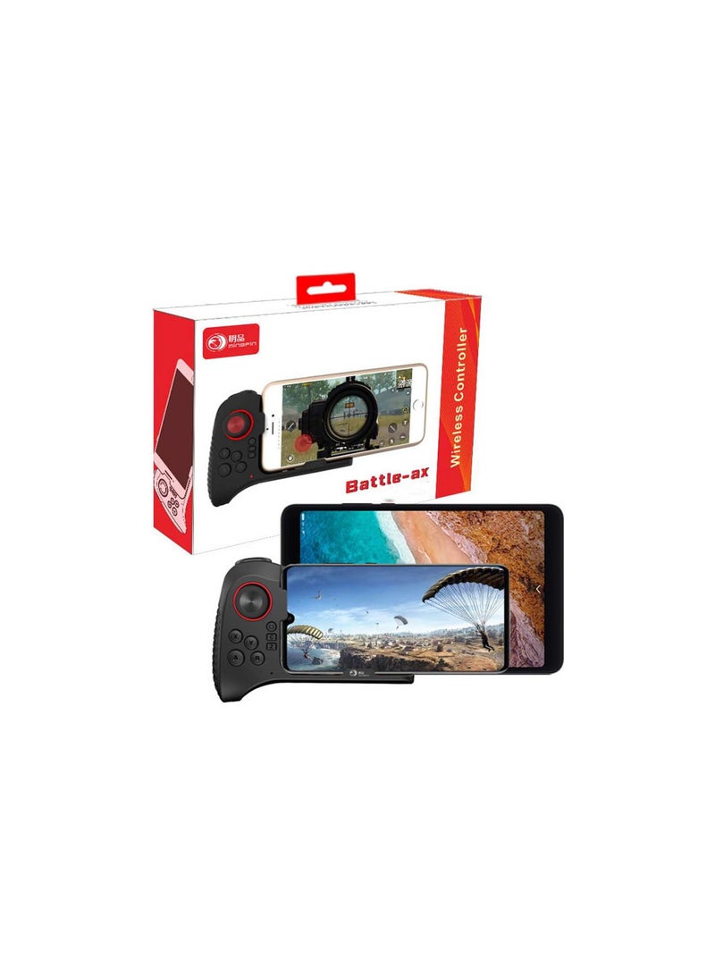 GGOOT One-Handed Wireless Bluetooth Gamepad, with Joystick Button, Just Plug and Play, for Android 6.0 +/ iOS 11.0, Compatible 4-10 inches above Phone&Tablet  - Image 1