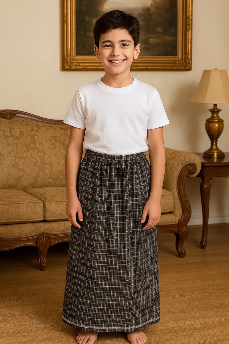 بهنس فوطة ولادي وزرة مطاط  للاولاد وزرة صيفي مريحة جدا وباردة لاطفال وزار ولادي معوز صارون فوطة اولاد صاروم اسباعية ولادية مناسب للمنزل والنوم واوقات الصلاة - Image 1