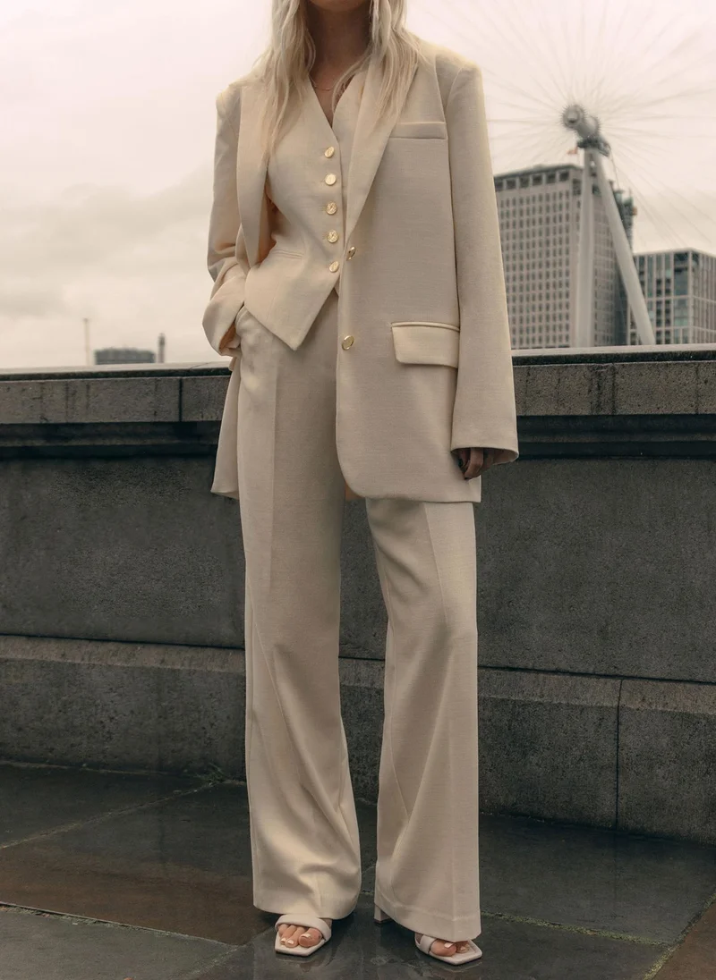 Lichi Textured palazzo trousers
