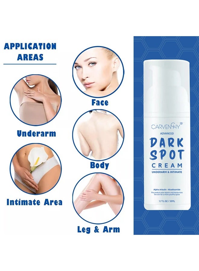 CARVENCHY Alpha Arbutin Niacinamide Dark Spot Removal Cream 50ML, Moisturize and Firm The Skin - Image 2