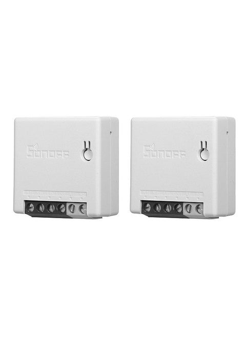 MINIR2 Two-way DIY Smart Switch(MINI Upgrade) WiFi Switch Programmable Light Switch Timer Support SPDT/Rocker Switches for Home Appliances Ceiling Fan Replacement