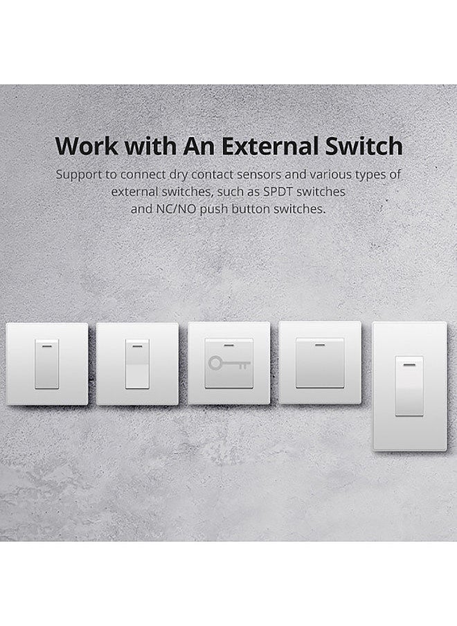 MINIR2 Two-way DIY Smart Switch(MINI Upgrade) WiFi Switch Programmable Light Switch Timer Support SPDT/Rocker Switches for Home Appliances Ceiling Fan Replacement