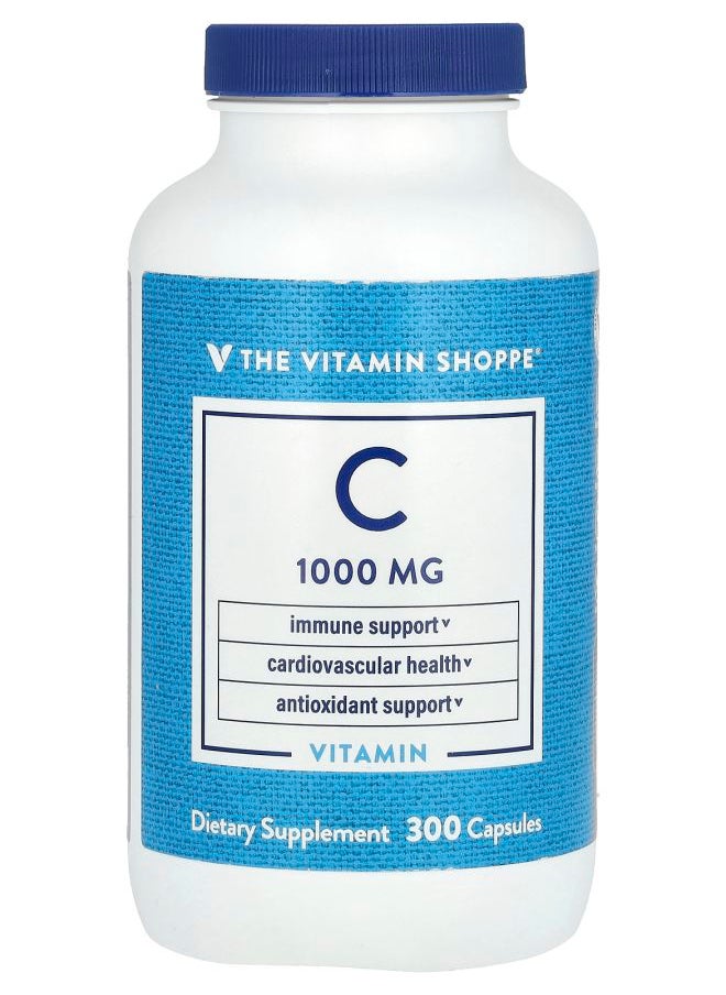 The Vitamin Shoppe Vitamin C 1000 mg 300 Capsules 