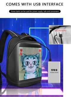 LED Programmable Full Color Screen Waterproof Backpack, Motorcycle Backpack, 15 Inch Laptop Backpack, Birthday Gift for Men and Women, DIY Laptop Daypack Bag - pzsku/ZD2AD21BAC9C5497AB0FEZ/45/_/1739856243/3cd17e66-8727-4d25-8427-7d7d34ffe206