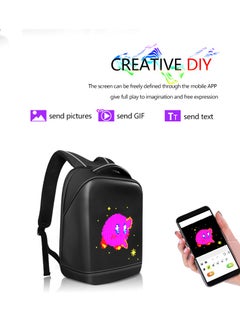 LED Programmable Full Color Screen Waterproof Backpack, Motorcycle Backpack, 15 Inch Laptop Backpack, Birthday Gift for Men and Women, DIY Laptop Daypack Bag - pzsku/ZD2AD21BAC9C5497AB0FEZ/45/_/1739856254/f2c0fec1-a8a8-4b64-a501-cf43e67958a5