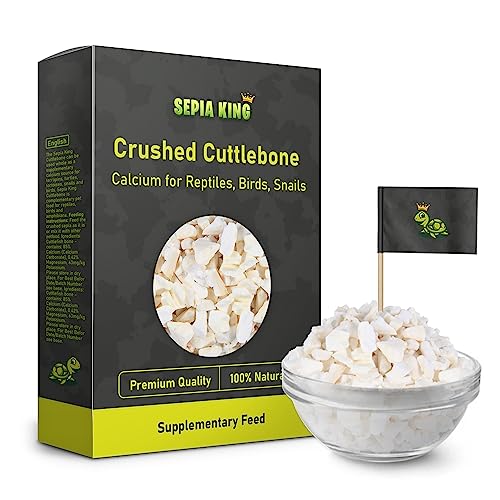 Sepia King - Crushed - 100% Natural Calcium Supplement - Premium Cuttlebone Perfect for Birds, Tortoises, Snails, Reptiles - 3.5 oz - Image 1