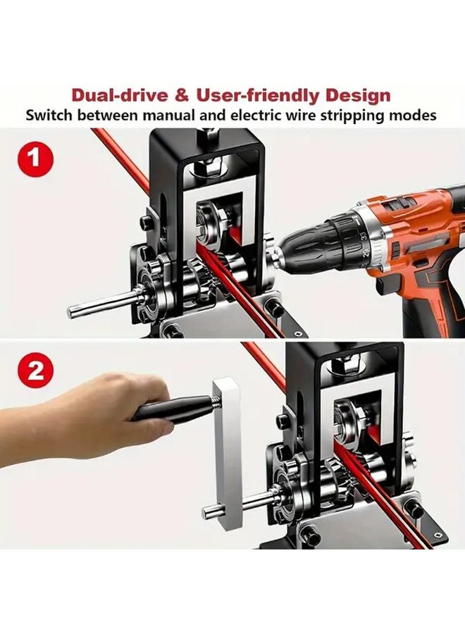 Model A Manual Electric Wire Stripper Dual Mode Heavy Duty Industrial Tool - Image 2
