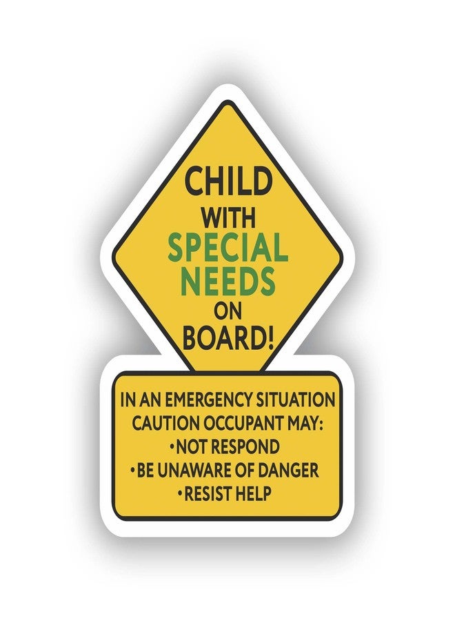 Madi Special Needs Caution 5 in Decal for Car Bumper Window Laptop Sticker (Teen) - Image 1