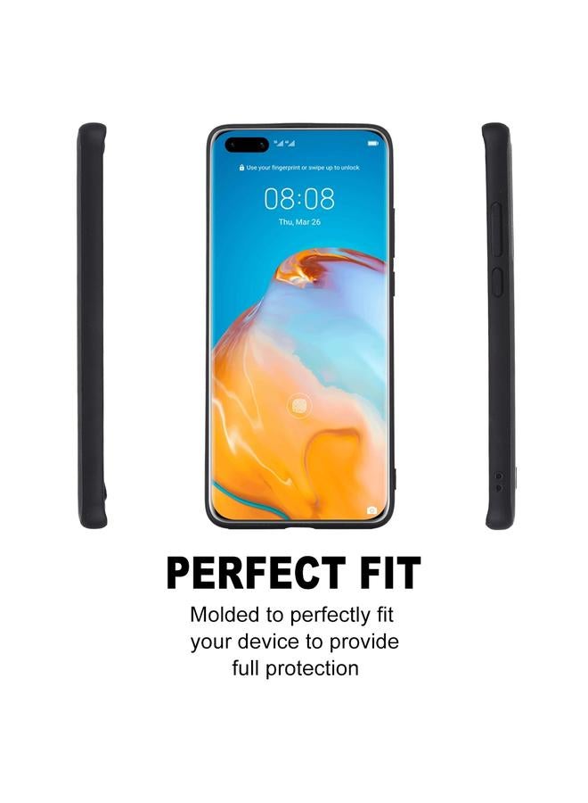 SULADA Case For Huawei P40 Pro Shockproof TPU + Handmade Leather Protective Case - Image 3