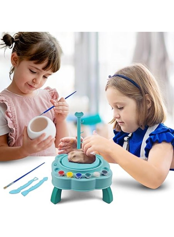 Pottery Making Kit for Kids, Pottery Set with Rolling Wheel, Colors and Drawing Tools, Ages 6+ (Multicolor) - Image 5