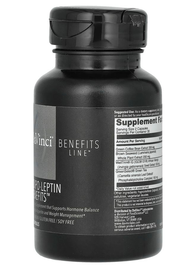 DaVinci Laboratories فوائد خط أديبو-ليبتين 60 كبسولة - Image 2