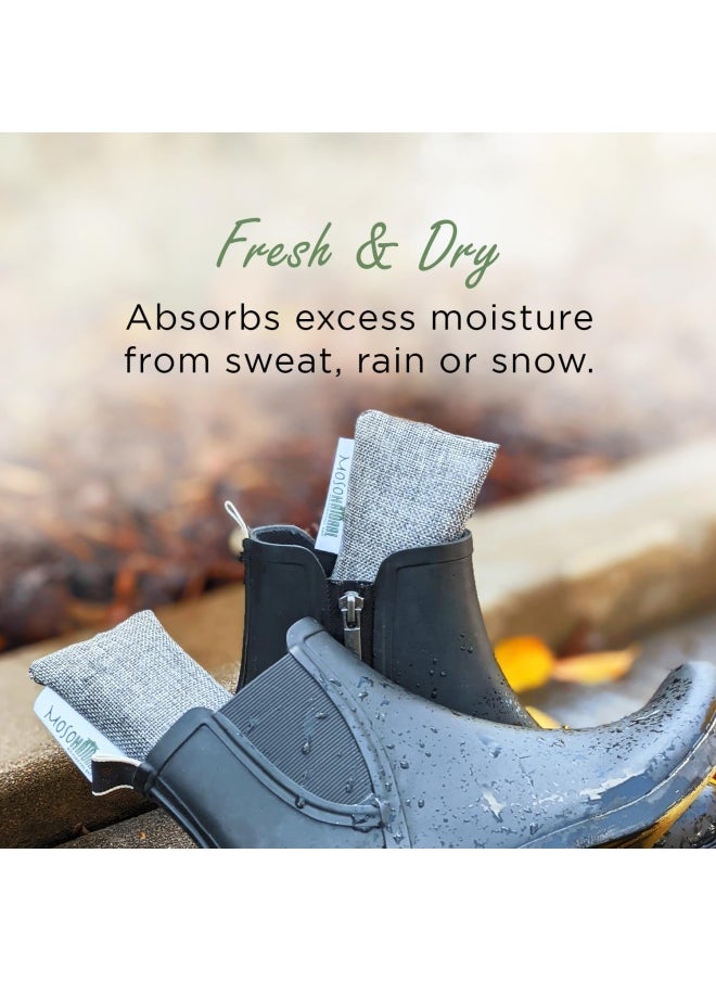 Moso Natural Mini Air Purifying Bag, Pack of 2 For Shoes, Gym Bags & Sport Gear