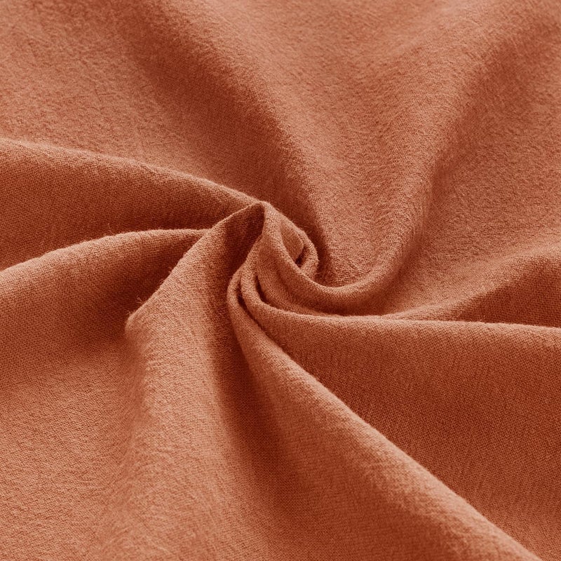 MLMW Terracotta Cloth Napkins Set of 6 Vintage Linen Dinner Cotton Napkins Cloth Bulk Washable 1616 for Wedding Party Baby Bridal Shower Birthday Table Decorations - Image 2