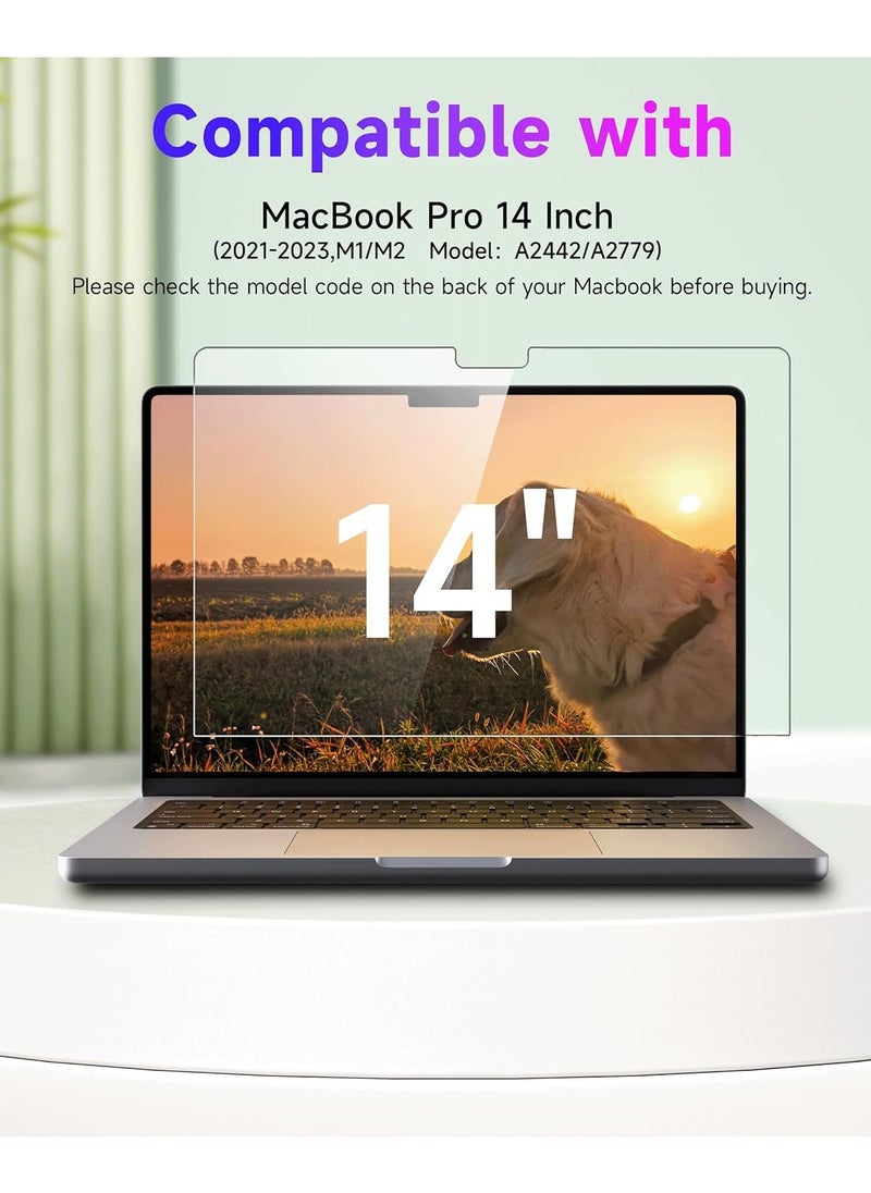 Generic - 1Pack Anti Blue Light Screen Protector for MacBook Pro 14 inch, 2021-2024 (M4/M3 / M3 Pro / M3 Max / M2 Pro / M2 Max / M1 Pro / M1 Max),Model A3112/A3185/A3401/A2918/A2992/A2442/A2779 - Image 1