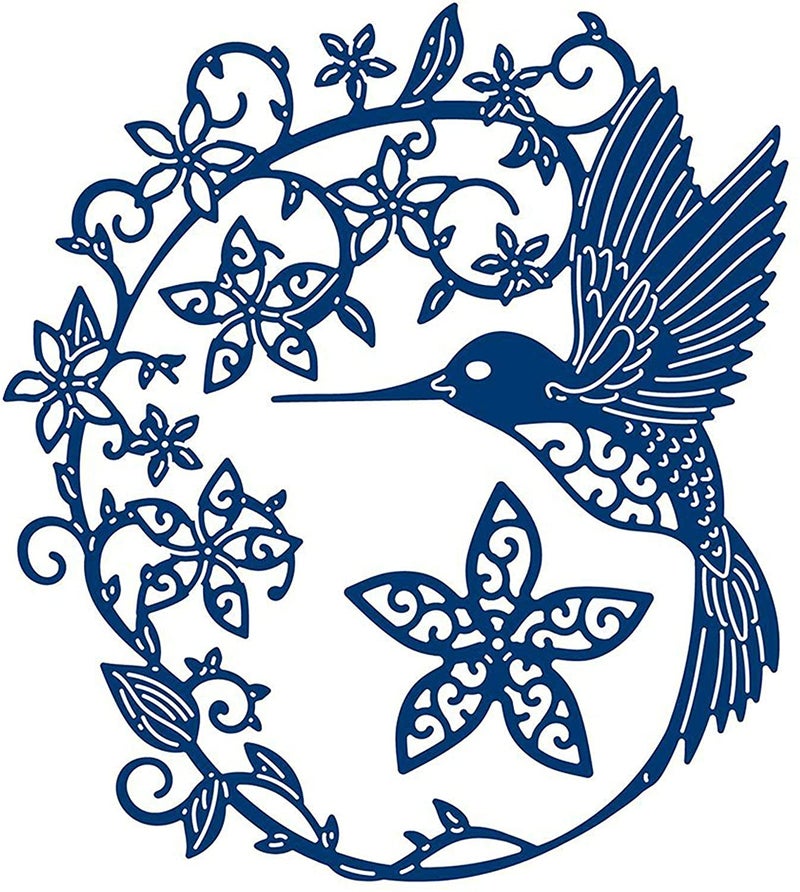 Metal Cutting Dies Trees Leaves Embossing Stencil 3D Die Cuts Stencil for DIY Crafts Scrapbook Album Paper Card Thanksgiving Christmas Craft Bird SetStyle 3