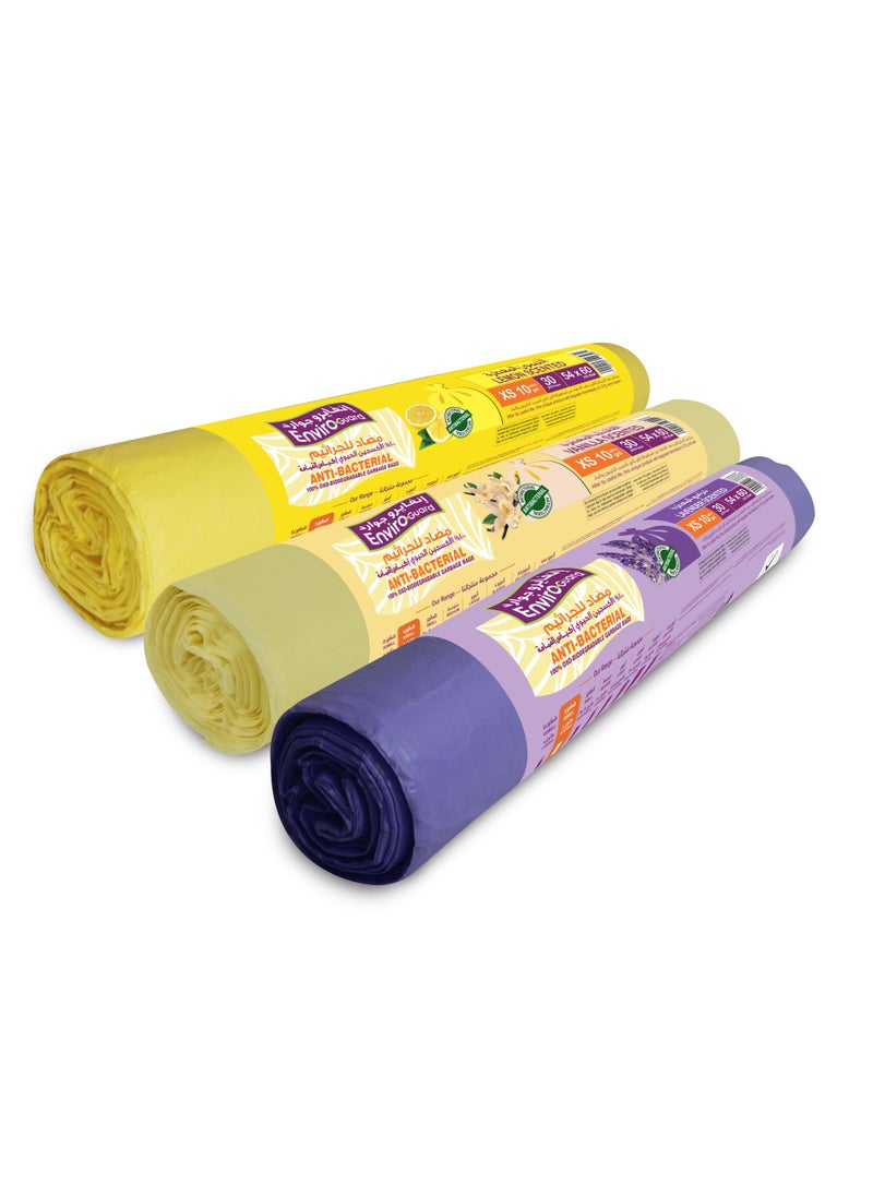 Enviro Guard - Anti Bacterial Scented Xs Garbage Bag Rolls 3 Rolls - Image 1