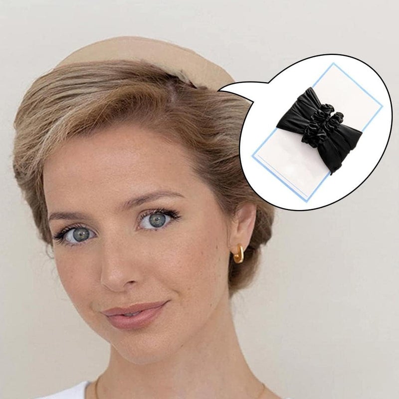 كلاراكو طوق رأس لتجعيد الشعر بدون حرارة، أداة تجعيد الشعر الحريرية بدون حرارة للشعر الطويل، مناسبة للنوم طوال الليل - أسود - Image 4