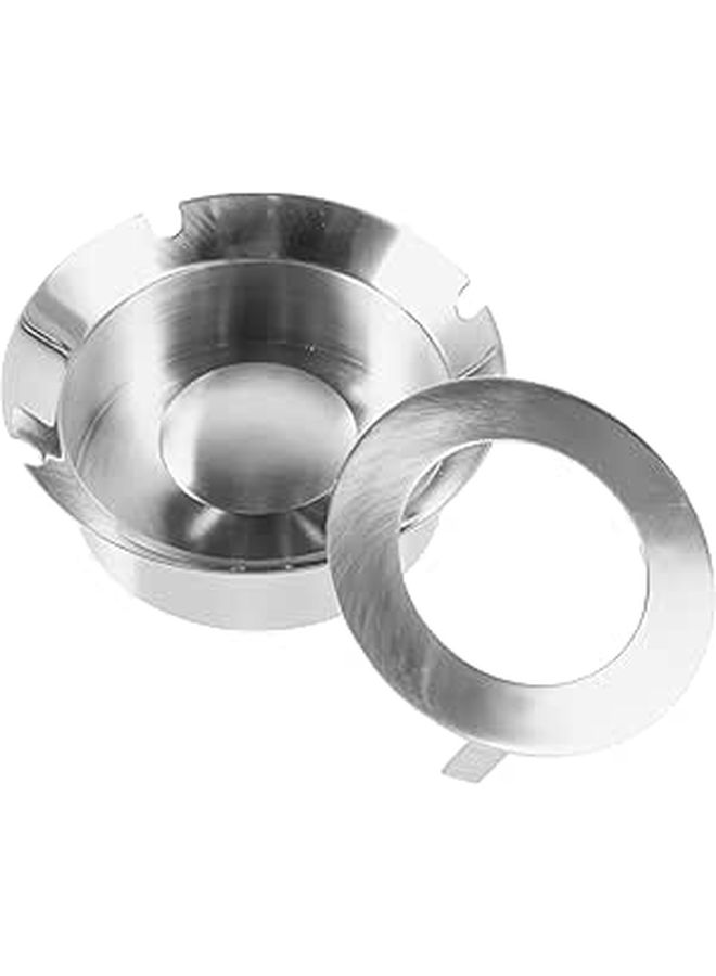 Ciieeo Nordic Stainless Steel Round Ashtray Indoor Outdoor - Image 1