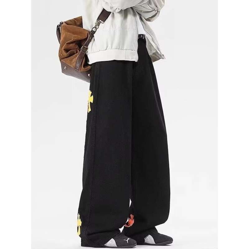 Unisex Classic Denim Jeans Loose Fit Daily Outdoor Wear - Image 4