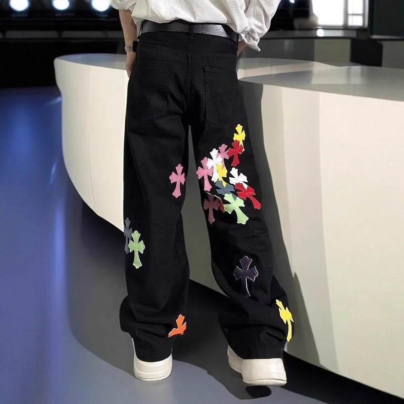 Unisex Classic Denim Jeans Loose Fit Daily Outdoor Wear - Image 5