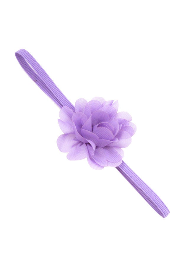 نيبمينينت طوق شعر بتصميم زهرة من الشيفون أرجواني - Image 1