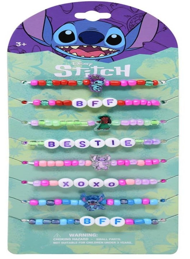HER Stitch Character Beaded Friendship Bracelets for Kids, 8 Pack, Ages 3+ - Image 2
