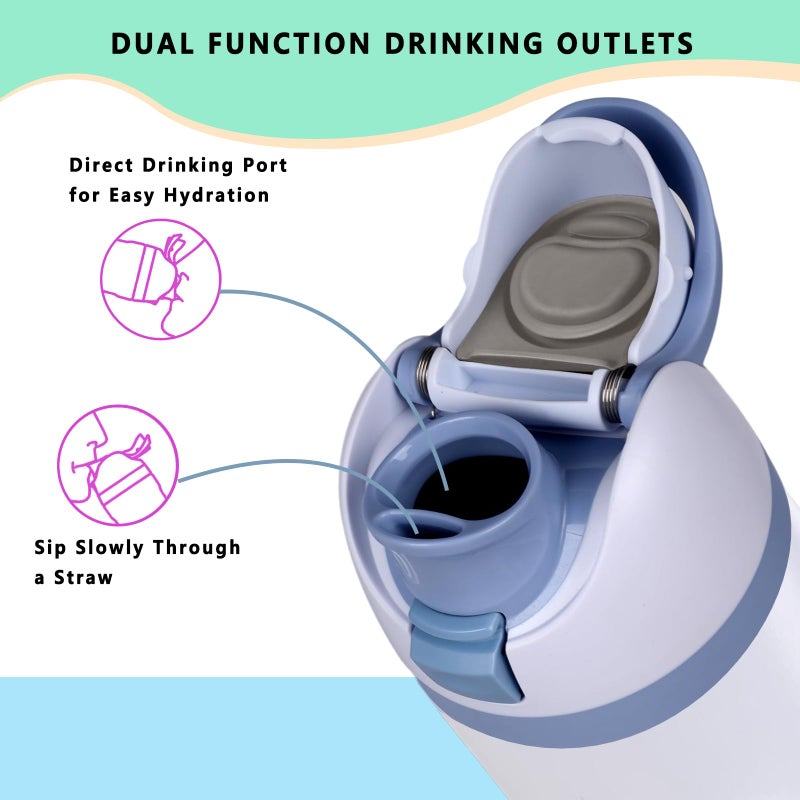 Ntiera Replacement Lid For Owala Freesip Water Bottle  Compatible With Owala Lid And Cap  Premium Accessories For 16Oz 24Oz 32Oz 40Oz Bottles Leak-Proof Bpa-Free(Light Blue) - Image 5