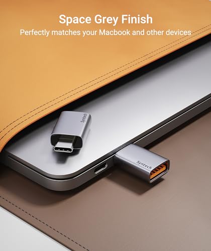 Syntech USB C to USB Adapter (2 Pack), 10Gbps USB3.2 Gen 2 Fit Side by Side, Type C Male to A 3.2 Female Adapter Compatible with iPhone 17 16 Pro Max/iPad/iMac/MacBook Pro and Thunderbolt 4/3 Devices - Image 5