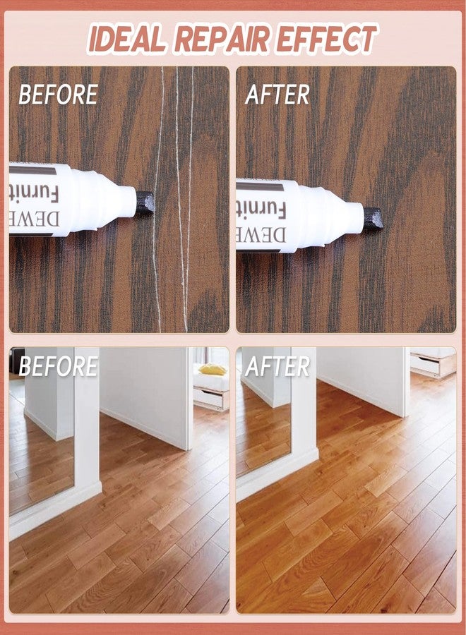 DEWEL Furniture Markers Touch Up, 24 Colors Wood Markers Furniture Repair with Polish Wax, Upgrade Furniture Repair Kit, Repair Pens for Scratches, Floor, Table, Cabinet, Bedpost - Image 4