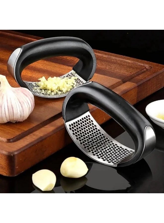 Baker's Secret Stainless Steel Rock Garlic Press – Durable Kitchen Tool for Easy, Efficient Garlic Crushing & Food Preparation - Image 3
