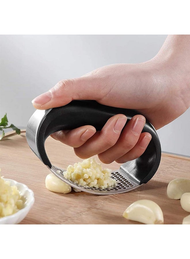 Baker's Secret Stainless Steel Rock Garlic Press – Durable Kitchen Tool for Easy, Efficient Garlic Crushing & Food Preparation - Image 4